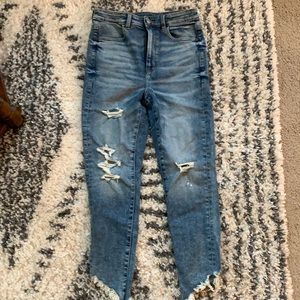 American Eagle Distressed Jeans, worn once!